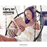 GARDEON HAMMOCK CHAIR OUTDOOR HANGING MACRAME COTTON INDOOR