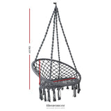 GARDEON HAMMOCK CHAIR OUTDOOR HANGING MACRAME COTTON INDOOR