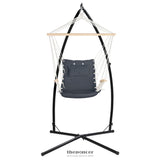 GARDEON HAMMOCK CHAIR WITH STEEL STAND ARMREST OUTDOOR