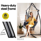 GARDEON HAMMOCK CHAIR WITH STEEL STAND HANGING OUTDOOR