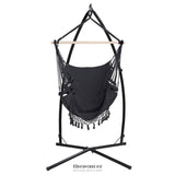 GARDEON HAMMOCK CHAIR WITH STEEL STAND HANGING OUTDOOR