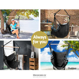 GARDEON HANGING HAMMOCK CHAIR OUTDOOR SWING HAMMOCKS TASSEL