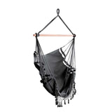 GARDEON HANGING HAMMOCK CHAIR OUTDOOR SWING HAMMOCKS TASSEL