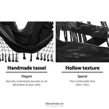 GARDEON HANGING HAMMOCK CHAIR OUTDOOR SWING HAMMOCKS TASSEL