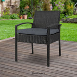 GARDEON OUTDOOR DINING CHAIRS PATIO FURNITURE RATTAN CHAIR