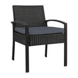 GARDEON OUTDOOR DINING CHAIRS PATIO FURNITURE RATTAN CHAIR