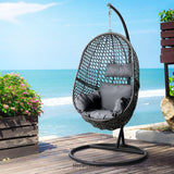 GARDEON OUTDOOR EGG SWING CHAIR WICKER RATTAN FURNITURE POD