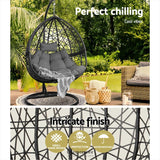 GARDEON OUTDOOR EGG SWING CHAIR WICKER RATTAN FURNITURE POD