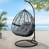GARDEON OUTDOOR EGG SWING CHAIR WICKER RATTAN FURNITURE POD