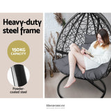 GARDEON OUTDOOR EGG SWING CHAIR WICKER RATTAN FURNITURE POD