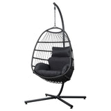 GARDEON OUTDOOR EGG SWING CHAIR WICKER ROPE FURNITURE POD