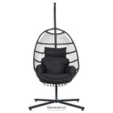 GARDEON OUTDOOR EGG SWING CHAIR WICKER ROPE FURNITURE POD