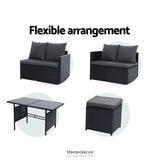 GARDEON OUTDOOR FURNITURE DINING SETTING SOFA SET LOUNGE