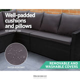 GARDEON OUTDOOR FURNITURE DINING SETTING SOFA SET LOUNGE