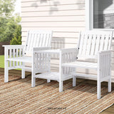GARDEON OUTDOOR GARDEN BENCH LOVESEAT WOODEN TABLE CHAIRS