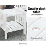 GARDEON OUTDOOR GARDEN BENCH LOVESEAT WOODEN TABLE CHAIRS