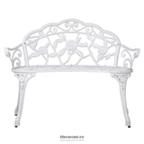 GARDEON OUTDOOR GARDEN BENCH SEAT 100CM CAST ALUMINIUM