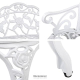 GARDEON OUTDOOR GARDEN BENCH SEAT 100CM CAST ALUMINIUM