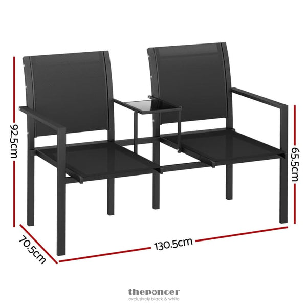 GARDEON OUTDOOR GARDEN BENCH SEAT CHAIR TABLE LOVESEAT