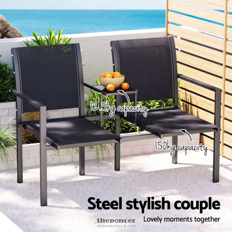 GARDEON OUTDOOR GARDEN BENCH SEAT CHAIR TABLE LOVESEAT