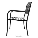 GARDEON OUTDOOR GARDEN BENCH SEAT STEEL OUTDOOR FURNITURE 3