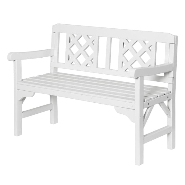 GARDEON OUTDOOR GARDEN BENCH WOODEN CHAIR 2 SEAT PATIO