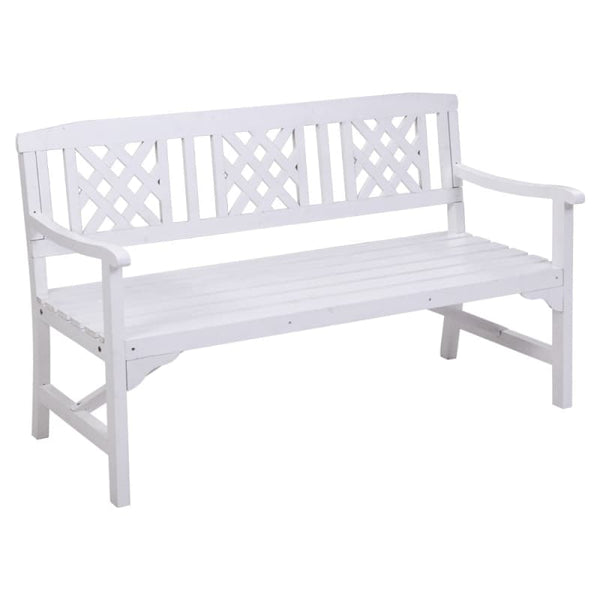 GARDEON OUTDOOR GARDEN BENCH WOODEN CHAIR 3 SEAT PATIO