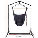 GARDEON OUTDOOR HAMMOCK CHAIR WITH STAND SWING HANGING