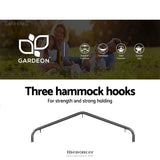 GARDEON OUTDOOR HAMMOCK CHAIR WITH STAND SWING HANGING