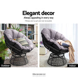 GARDEON OUTDOOR LOUNGE SETTING FURNITURE WICKER PAPASAN