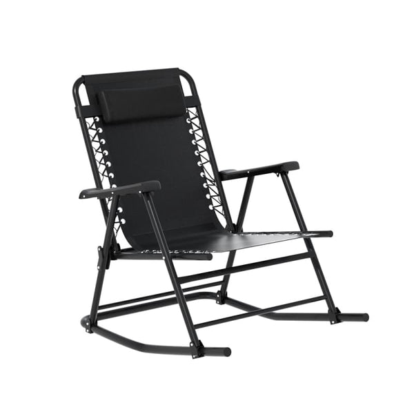 GARDEON OUTDOOR ROCKING CHAIR FOLDING RECLINING RECLINER