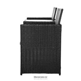 GARDEON OUTDOOR SETTING WICKER LOVESEAT BIRSTRO SET PATIO