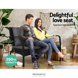 GARDEON OUTDOOR SOFA SET LOUNGE SETTING WICKER TABLE