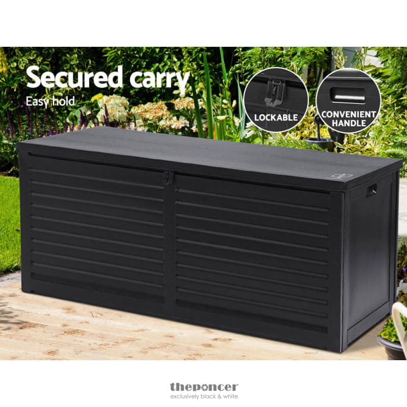 GARDEON OUTDOOR STORAGE BOX 490L CONTAINER LOCKABLE GARDEN