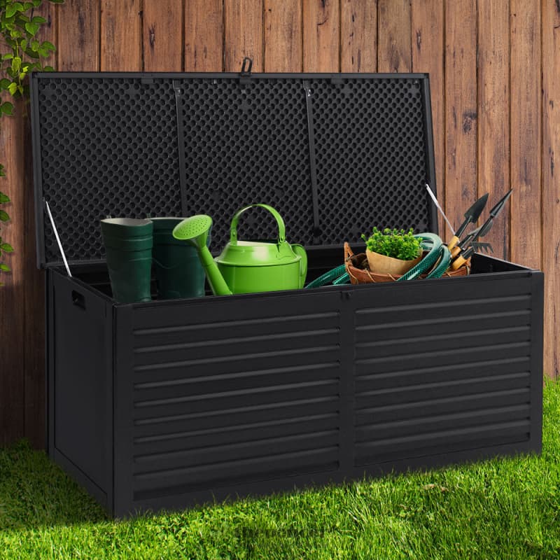 GARDEON OUTDOOR STORAGE BOX 490L CONTAINER LOCKABLE GARDEN