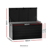 GARDEON OUTDOOR STORAGE BOX 680L CONTAINER LOCKABLE GARDEN