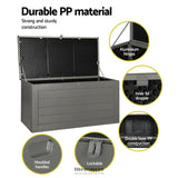 GARDEON OUTDOOR STORAGE BOX 680L CONTAINER LOCKABLE GARDEN