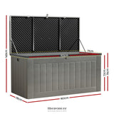 GARDEON OUTDOOR STORAGE BOX 830L CONTAINER LOCKABLE GARDEN