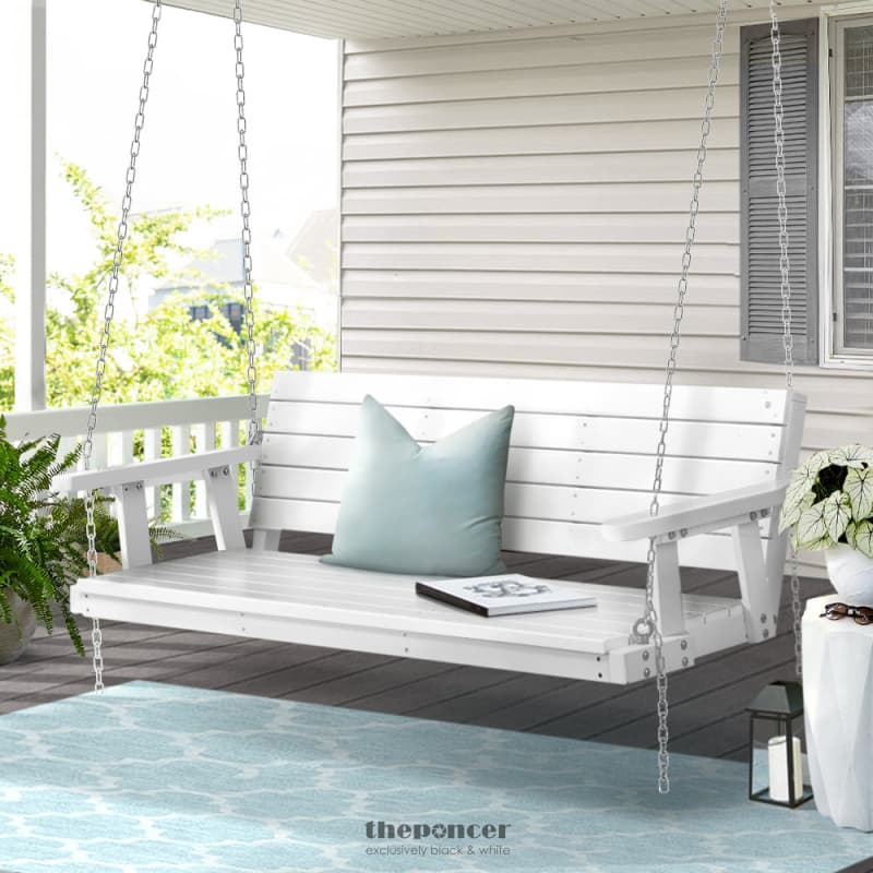 GARDEON PORCH SWING CHAIR WITH CHAIN OUTDOOR FURNITURE 3