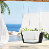 GARDEON RATTAN PORCH SWING CHAIR WITH CHAIN CUSHION OUTDOOR