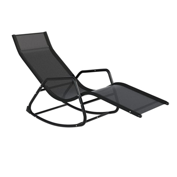 GARDEON SUN LOUNGE ROCKING CHAIR OUTDOOR LOUNGER PATIO