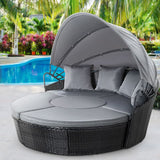 GARDEON SUN LOUNGE SETTING WICKER LOUNGER DAY BED PATIO