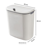 GOMINIMO SPACE SAVING EASY ASSEMBLE 9L HANGING TRASH