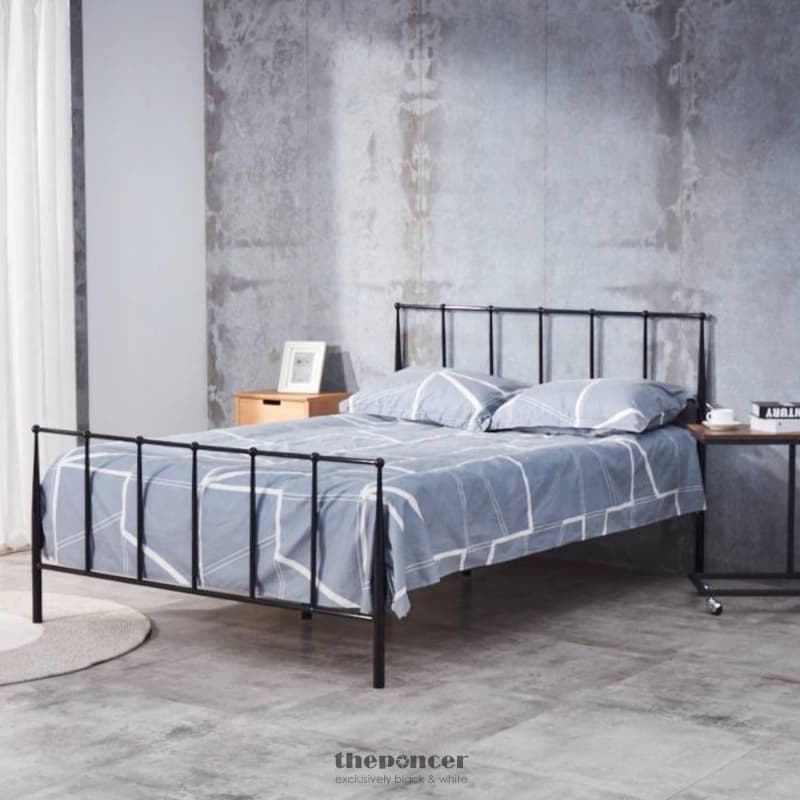 HARDY DOUBLE BED SIZE METAL FRAME PLATFORM MATTRESS BASE
