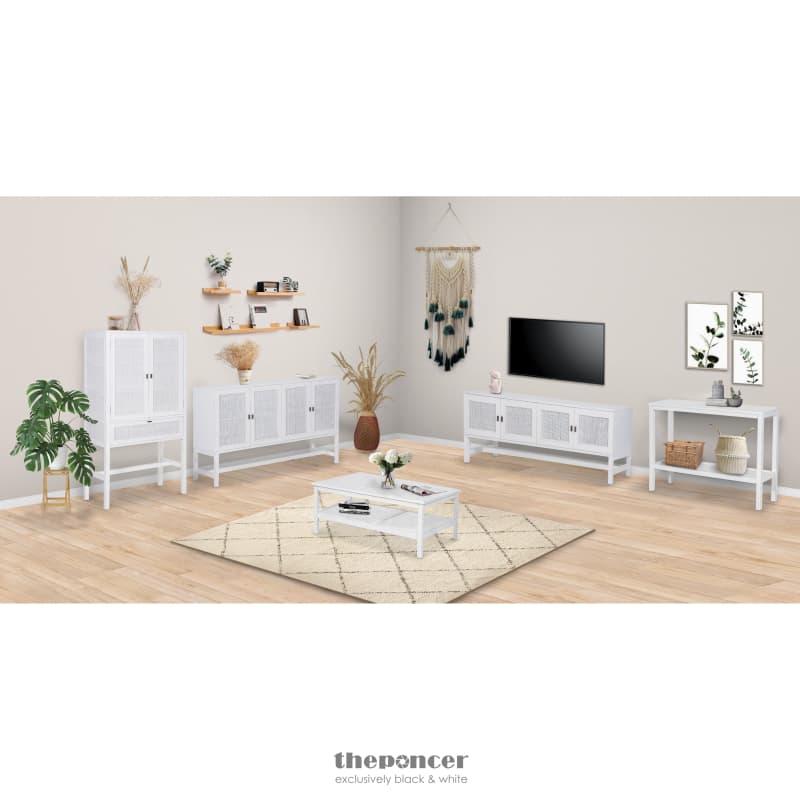 JASMINE SIDEBOARD BUFFET TABLE 160CM 4 DOOR MINDI WOOD