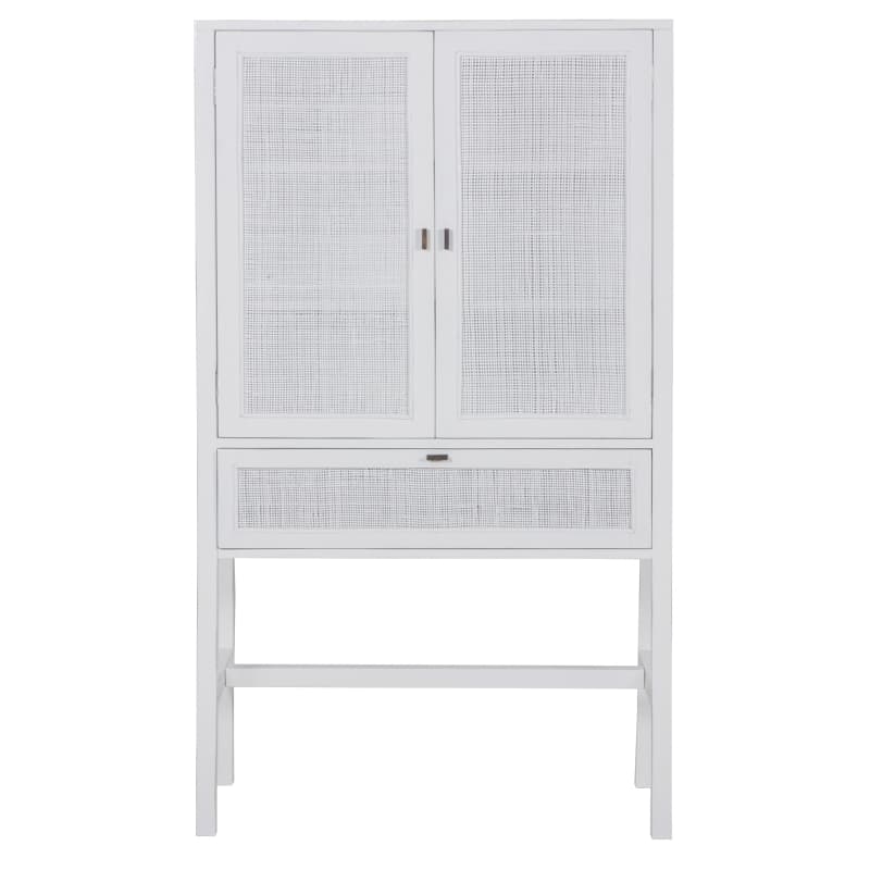 JASMINE TALL STORAGE CABINET 90CM 2 DOOR 1 DRAWER MINDI
