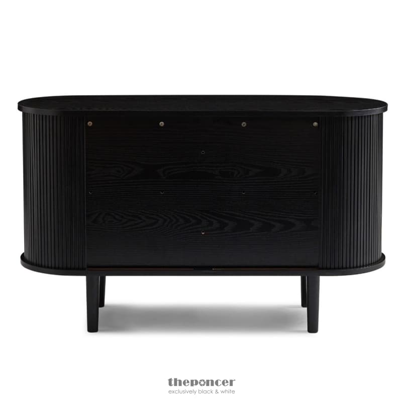 KATE BLACK COLUMN WOODEN SIDEBOARD TABLE