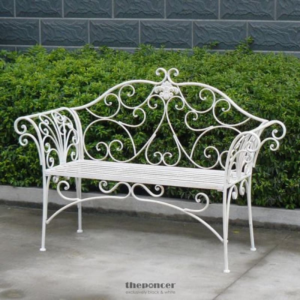 KATERINA BENCH ANT. WHITE