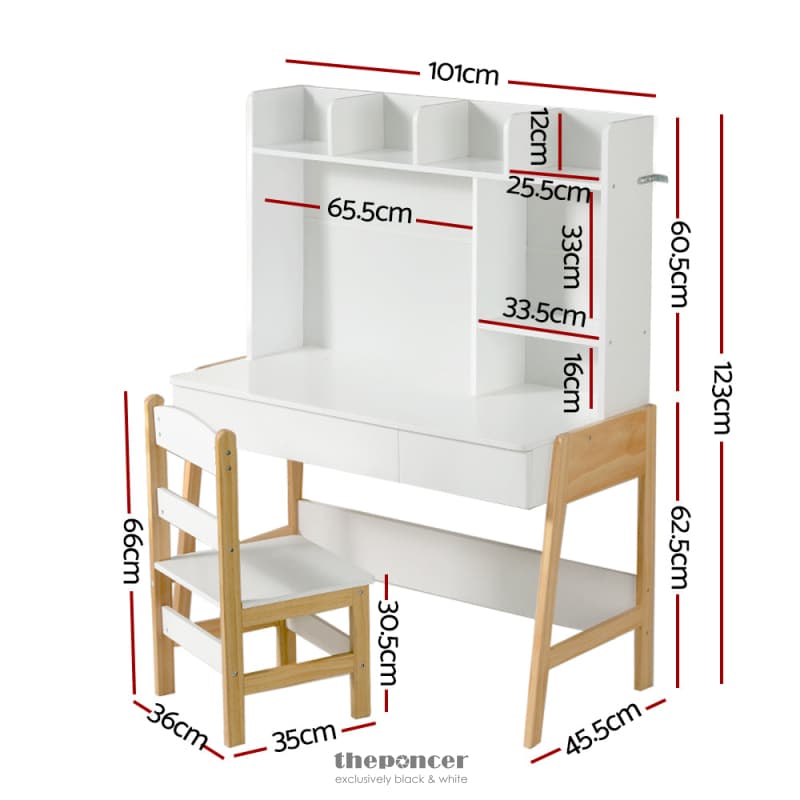 KEEZI 2PCS KIDS TABLE AND CHAIRS SET STUDY ACTIVITY TOYS