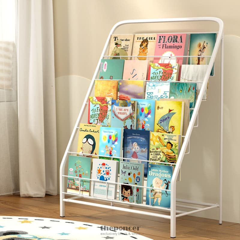 KEEZI 6 TIERS KIDS BOOKSHELF MAGAZINE RACK CHILDREN